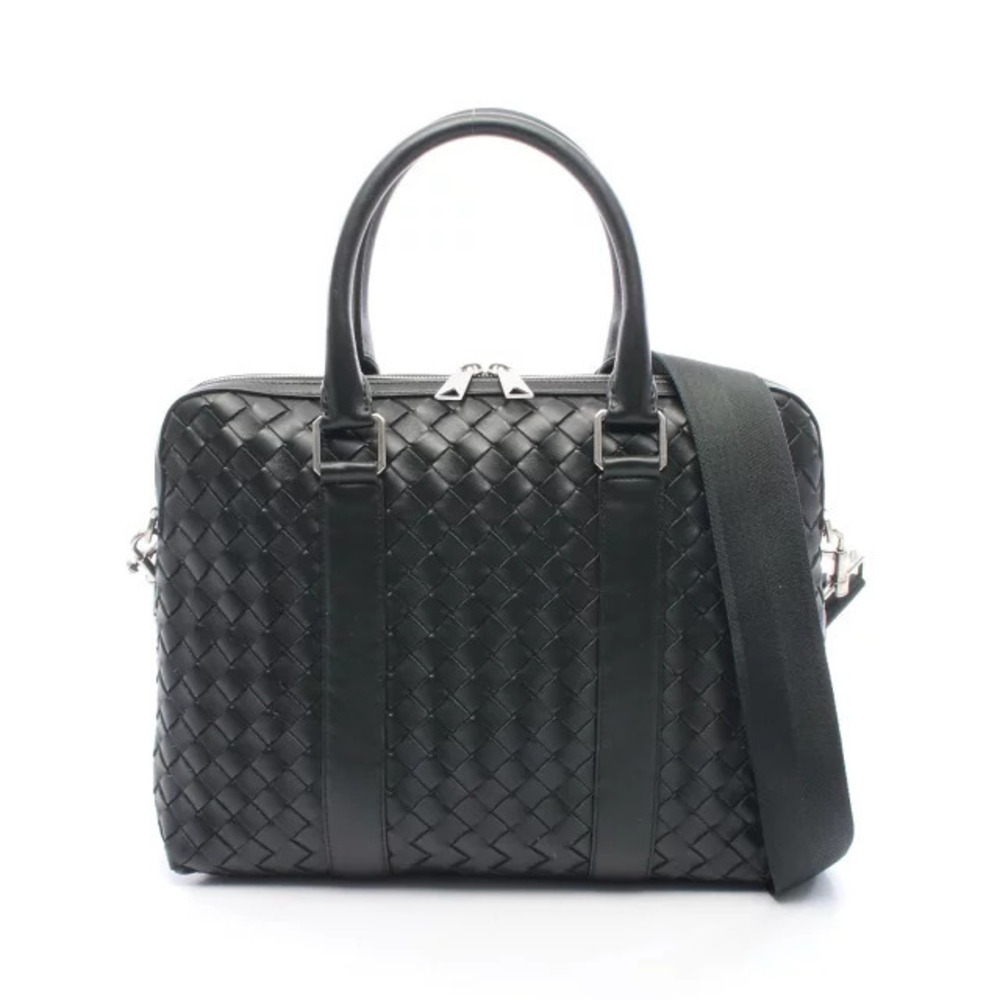 Bottega Veneta Intrecciato Briefcase Bag Leather Green